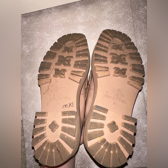 Sam Edelman Laurs Nude Pink patent leather Loafers 8.5 fall office preppy punk - Picture 9 of 11